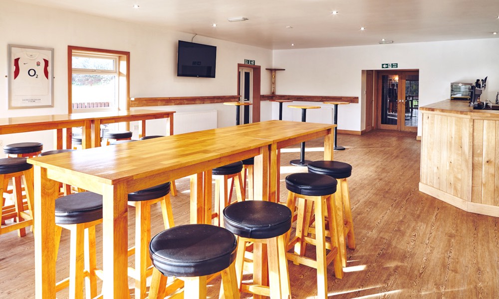 Bar refurbishment Telford Shropshire county rugby club