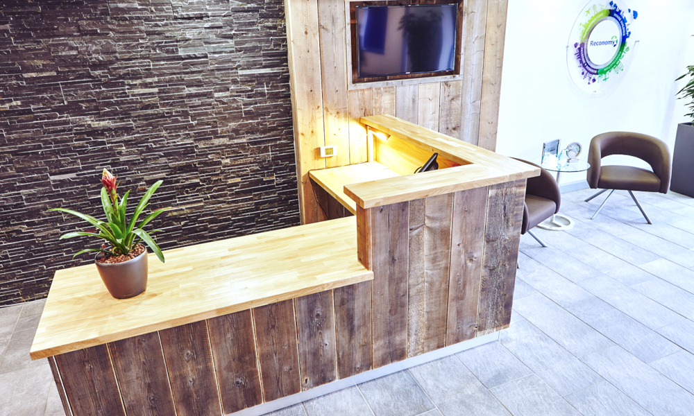 bespoke reception desk design and constructions West Midlands