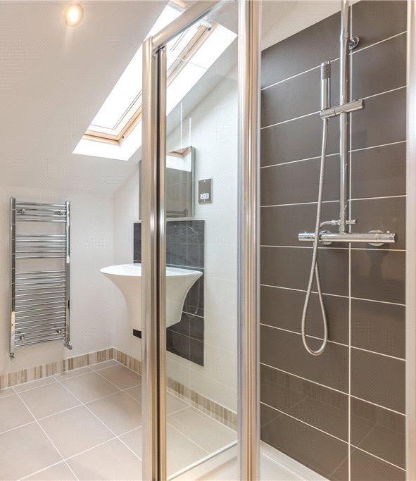 Luxury apartment attic bathroom